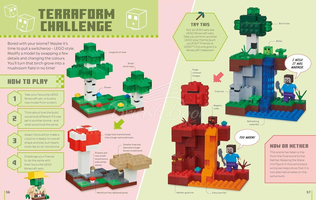 Книга LEGO Minecraft Games Book зображення 6