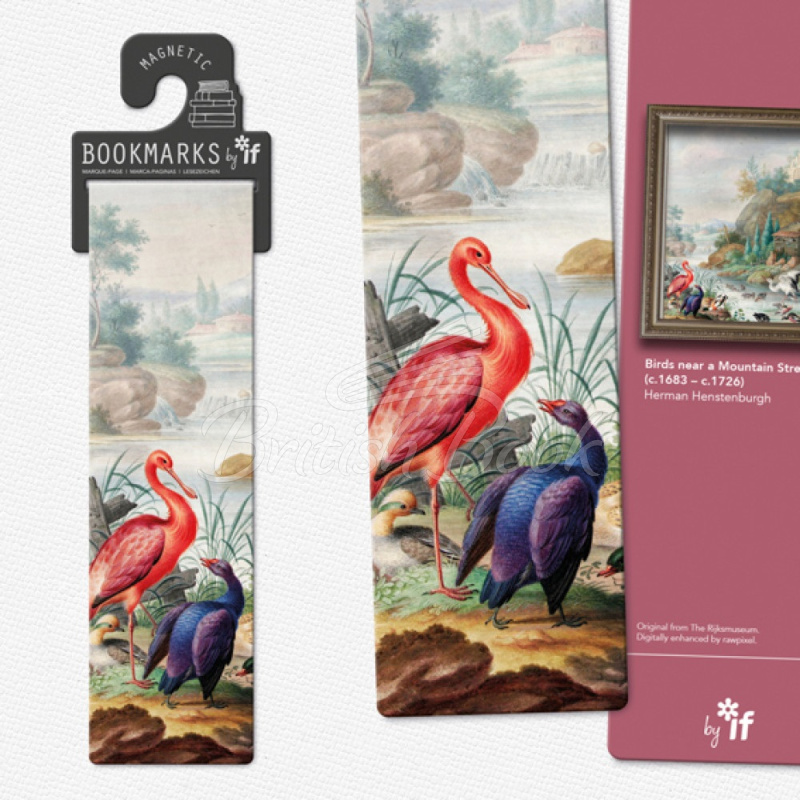 Закладка Classics Magnetic Bookmarks: Birds Near a Mountain Stream изображение 1