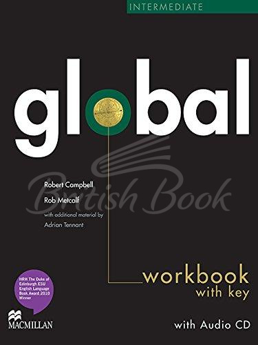 Рабочая тетрадь Global Intermediate Workbook with key and Audio CD изображение