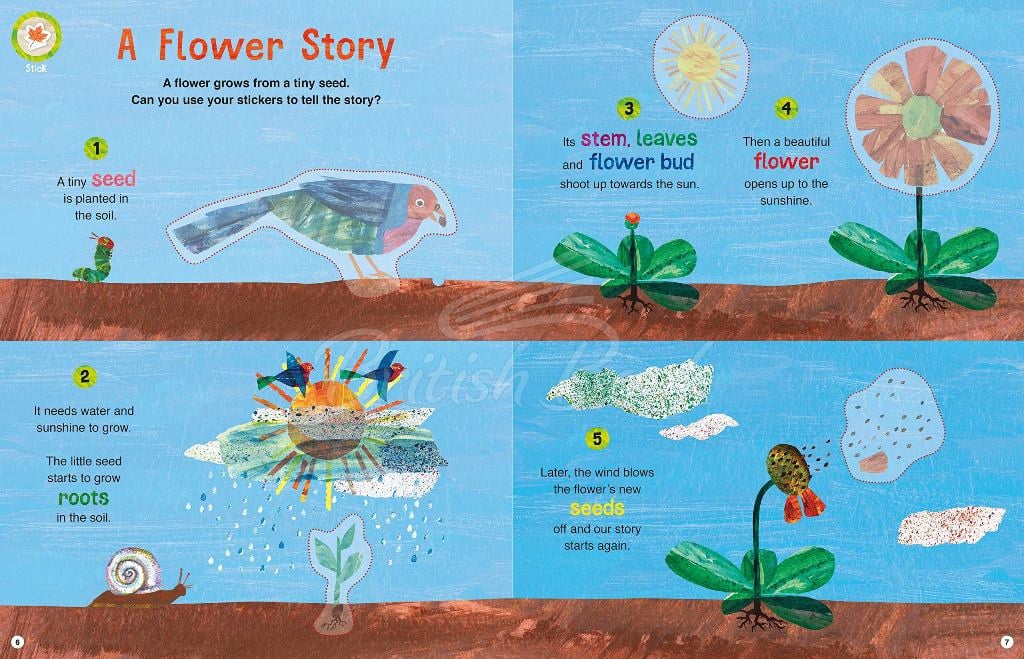 Книга The Very Hungry Caterpillar's Nature Sticker and Colouring Book зображення 3