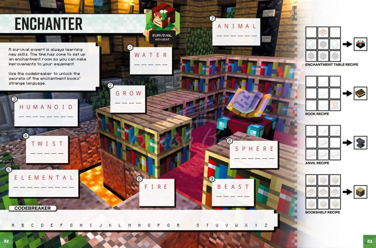 Книга Minecraft Survival Sticker Book изображение 2