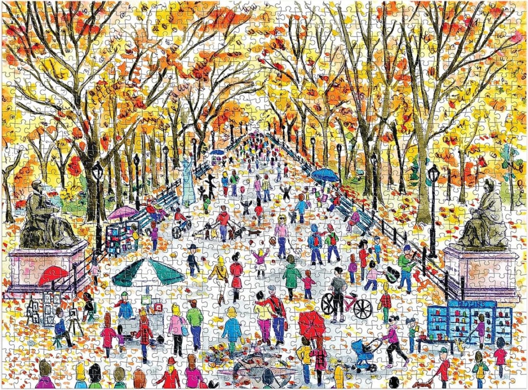 Пазл Michael Storrings Fall in Central Park 1000 Piece Puzzle изображение 1