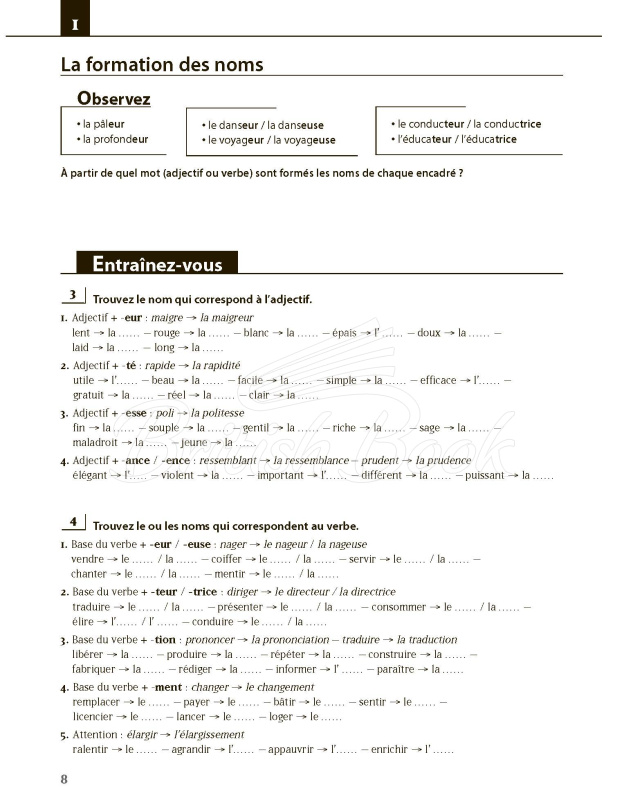 Книга Les 500 Exercices de Grammaire B1 зображення 2
