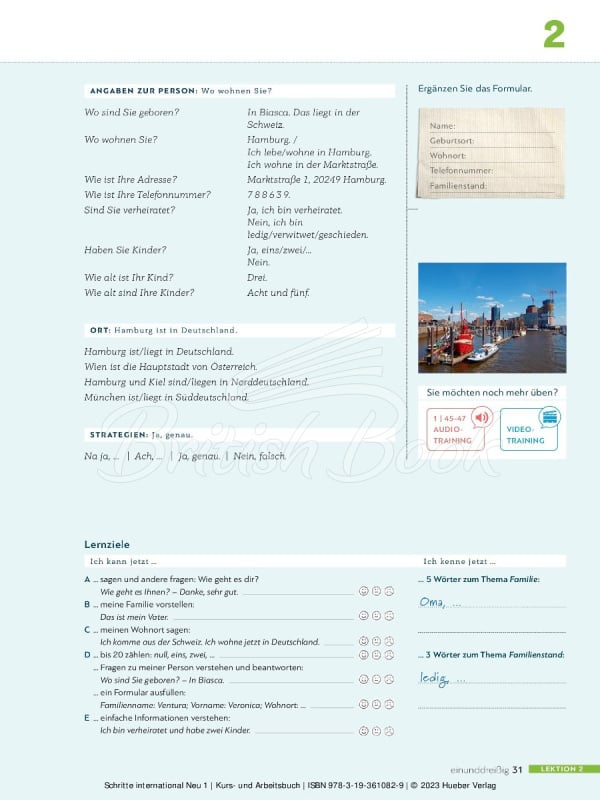 Учебник и рабочая тетрадь Schritte international Neu 1 Kurs- und Arbeitsbuch mit Audios online изображение 10
