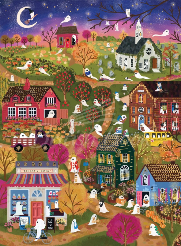 Пазл Joy Laforme Spooky Village 1000 Piece Foil Puzzle зображення 2