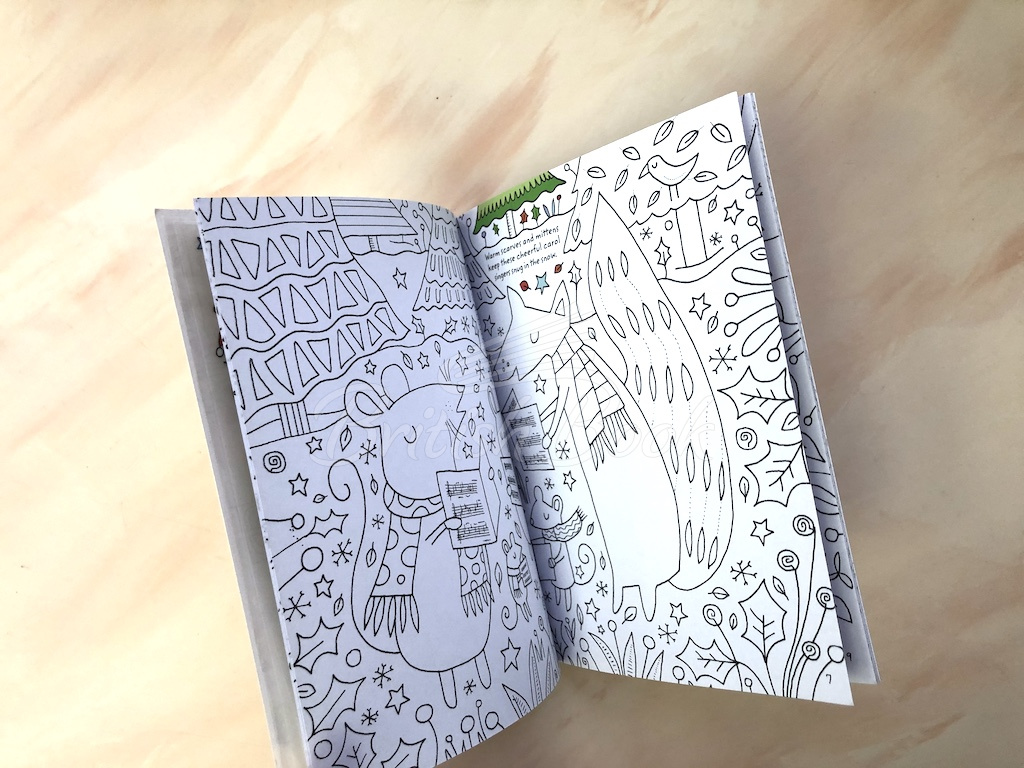 Книга Colouring Book Christmas with Rub-Down Transfers изображение 4