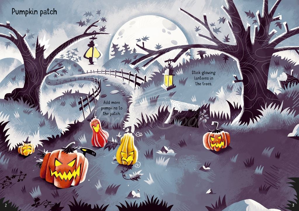Книга Sparkly Halloween Sticker Book изображение 1