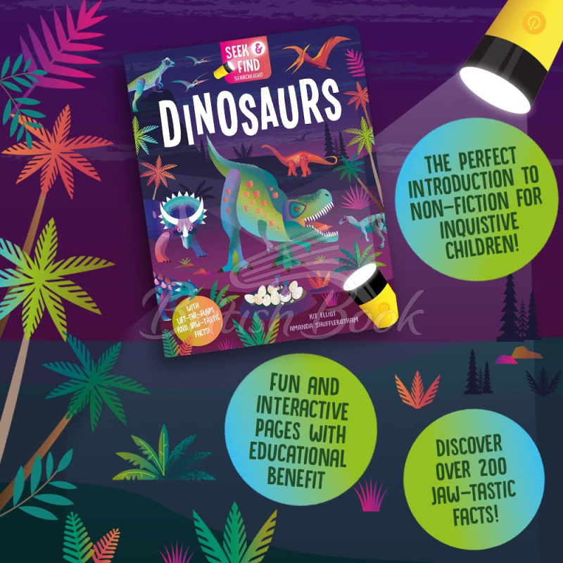 Книга Seek and Find Searchlight: Dinosaurs зображення 4