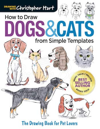 Книга How to Draw Dogs and Cats from Simple Templates зображення