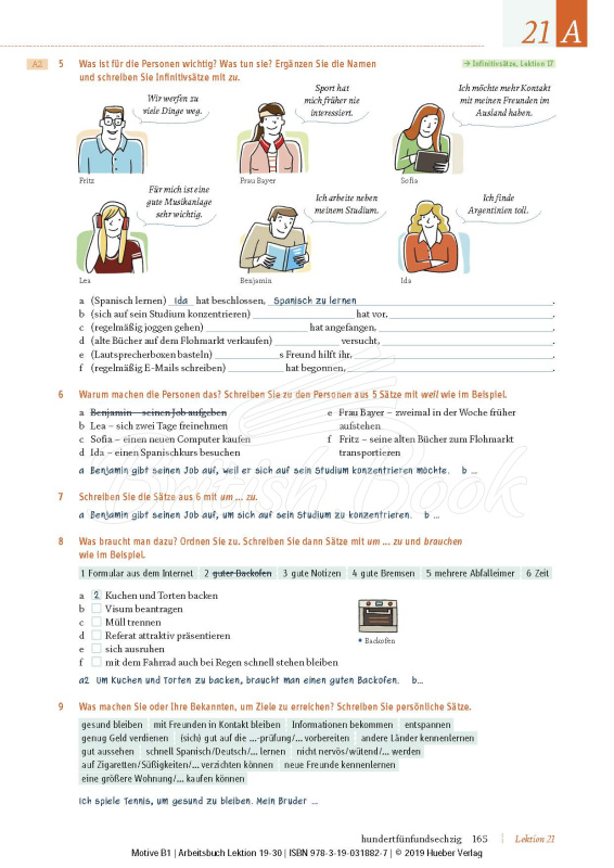 Рабочая тетрадь Motive B1 Arbeitsbuch mit MP3-CD (Lektion 19-30) изображение 3