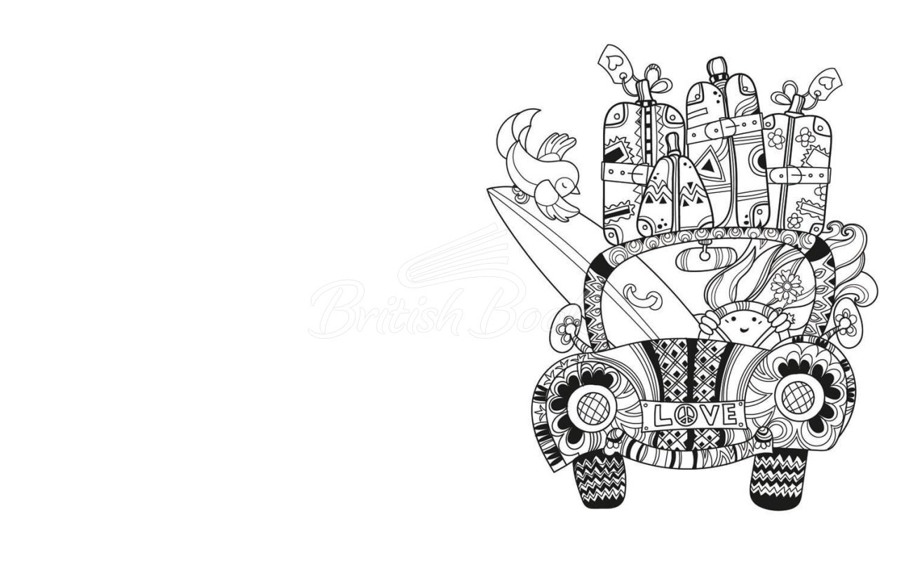 Книга Flower Power Colouring Book зображення 2