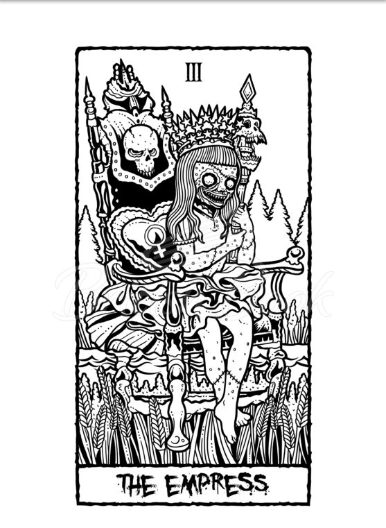 Книга The Beauty of Horror: Tarot Coloring Book зображення 11