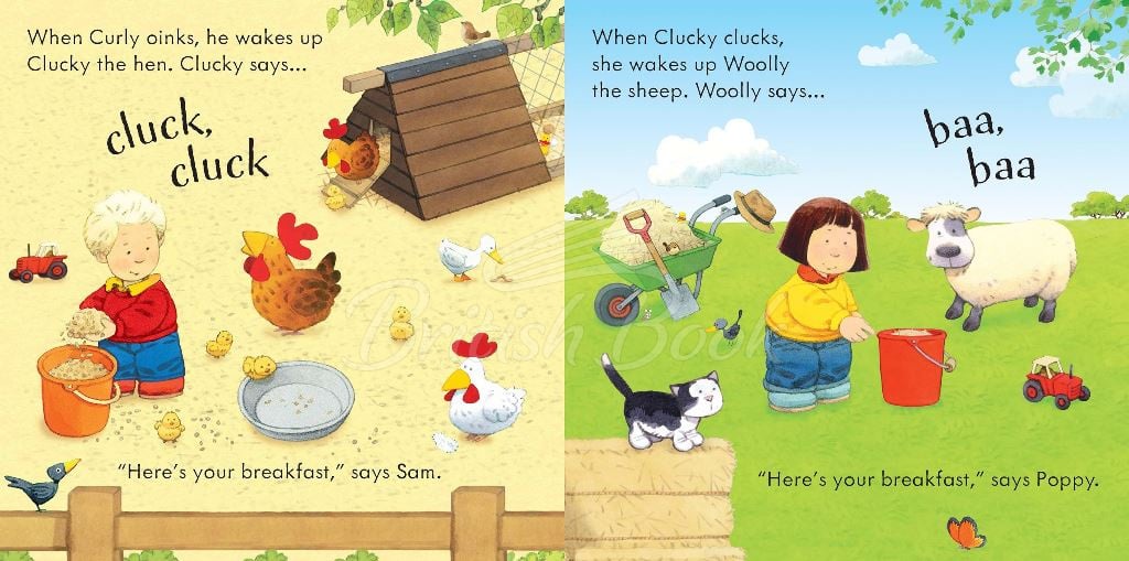 Книга Usborne Farmyard Tales: Poppy and Sam's Animal Sounds изображение 3