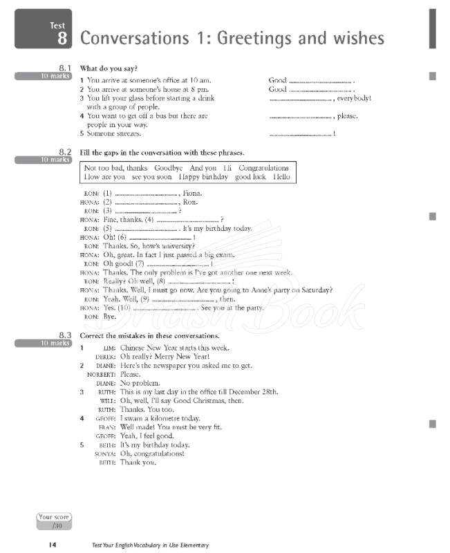 Книга Test Your English Vocabulary in Use Second Edition Elementary with answers изображение 10