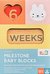 Wooden Milestone Baby Blocks