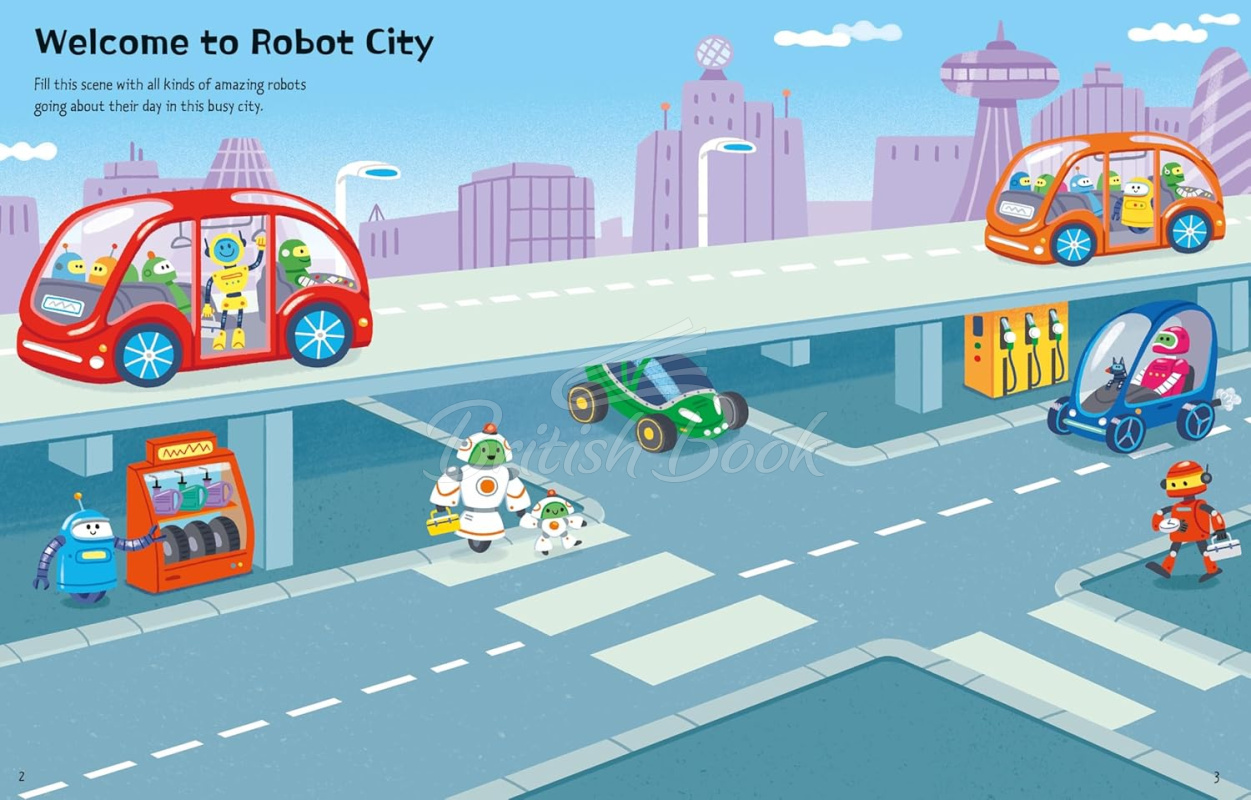 Книга First Sticker Book: Robots зображення 8