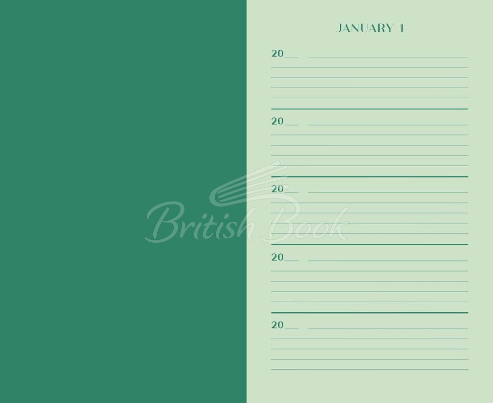 Нотатник Malachite Green One Line a Day: A Five-Year Memory Book зображення 1