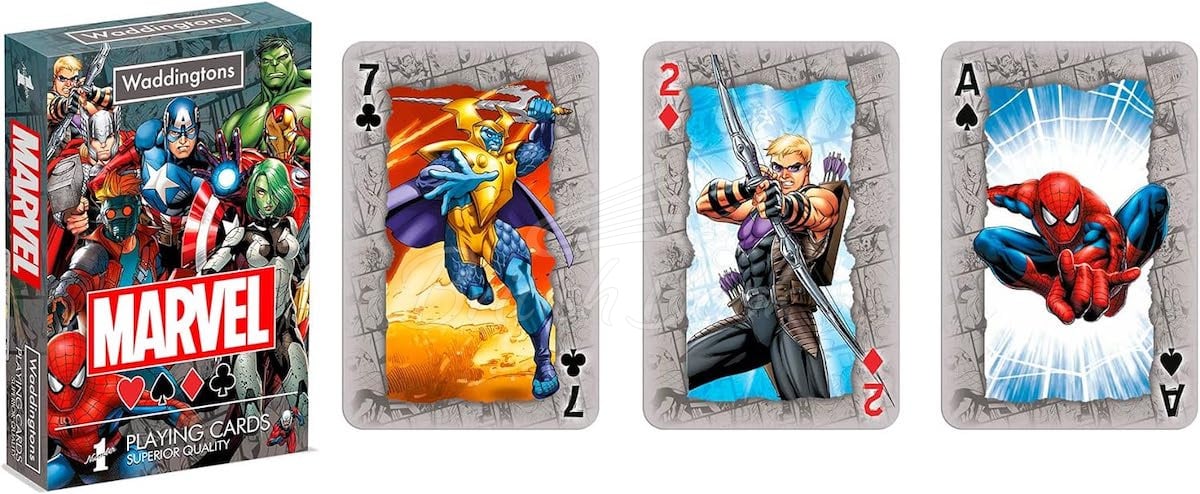 Гральні карти Waddingtons No.1 Playing Cards Marvel Universe зображення 2