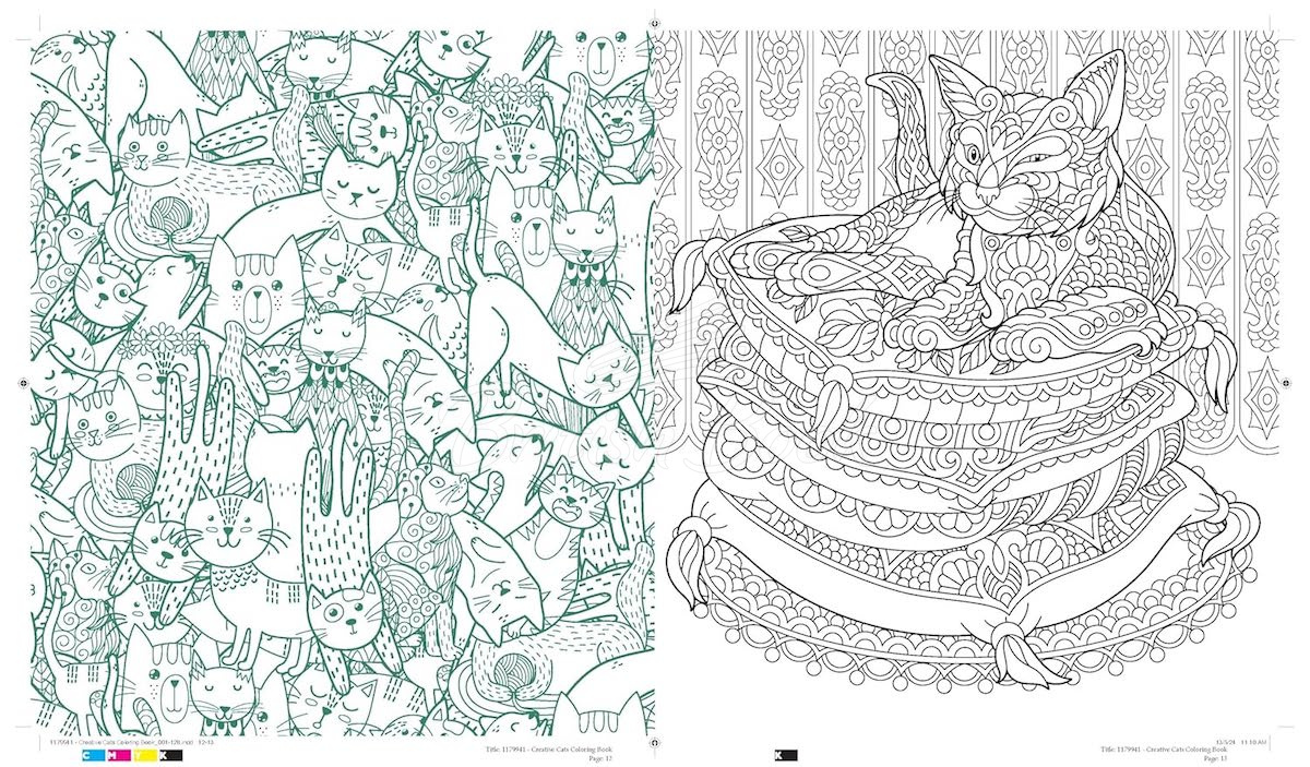 Книга Creative Cats Coloring Book зображення 6