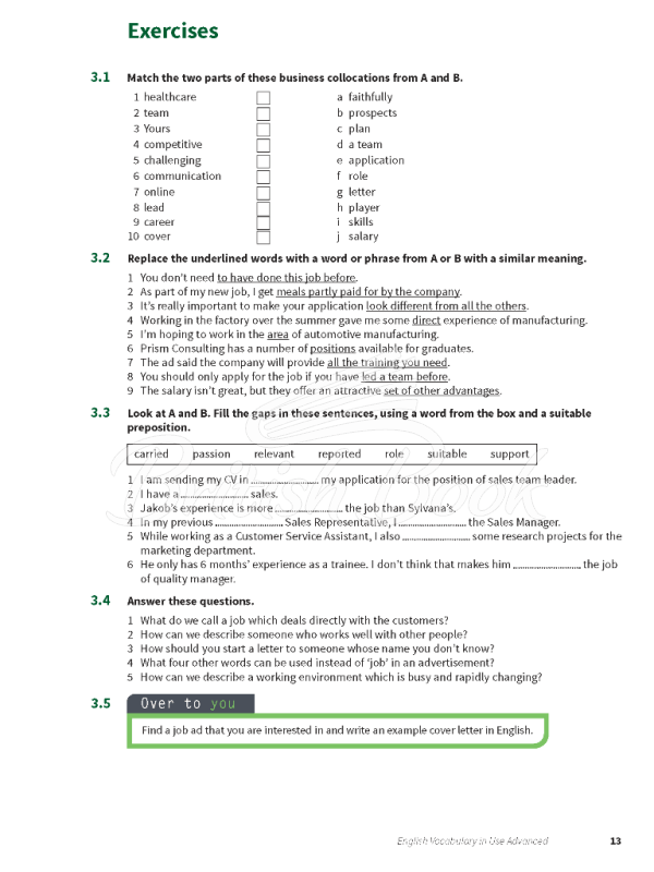 Книга English Vocabulary in Use Third Edition Advanced and answer key изображение 8