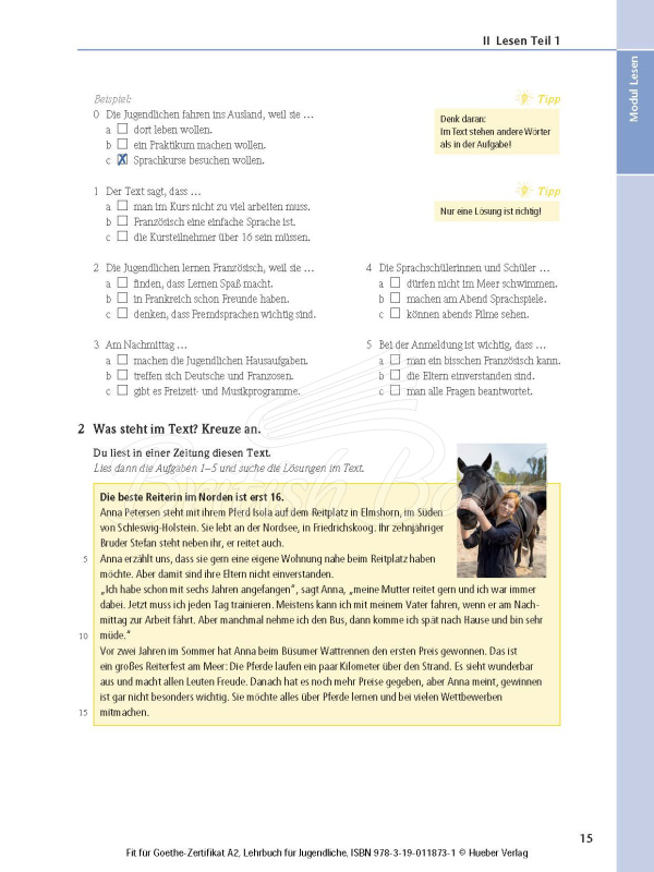 Книга Fit fürs Goethe-Zertifikat A2/Fit in Deutsch (Deutschprüfung für Jugendliche) изображение 7
