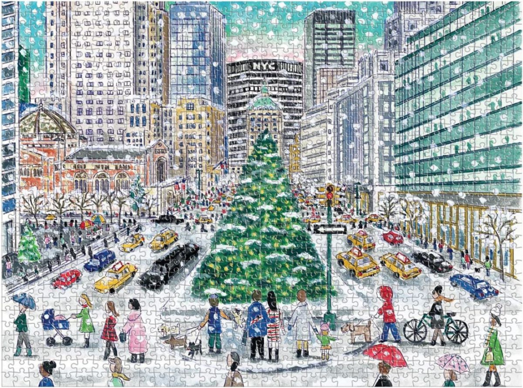 Пазл Michael Storrings Snowfall on Park Avenue 1000 Piece Puzzle изображение 1