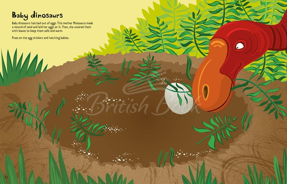 Книга Big Dinosaur Sticker Book изображение 5