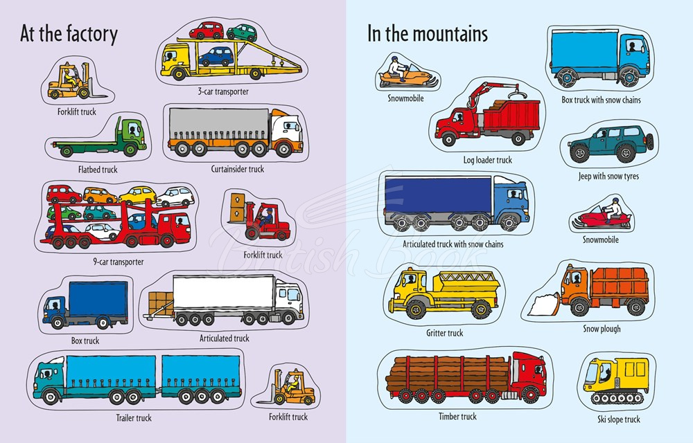 Книга First Sticker Book: Trucks зображення 3