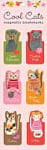 Cool Cats Magnetic Bookmarks