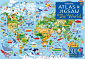 Usborne Atlas and Jigsaw: The World