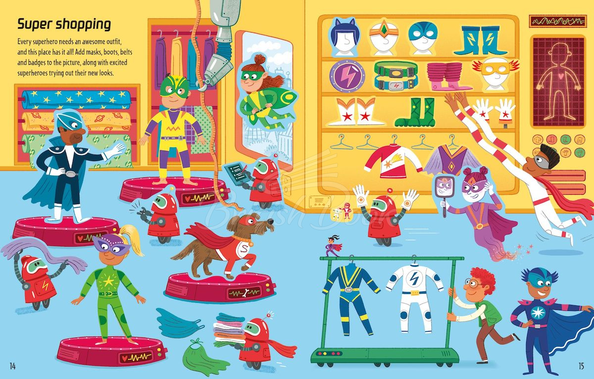 Книга First Sticker Book: Superheroes зображення 6