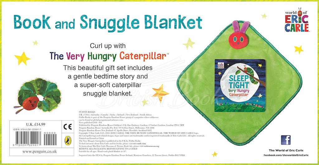 Книга The Very Hungry Caterpillar Book and Snuggle Blanket изображение 3