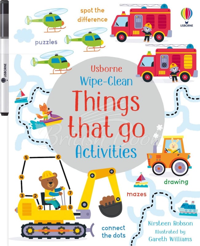 Книга Wipe-Clean Things That Go Activities зображення