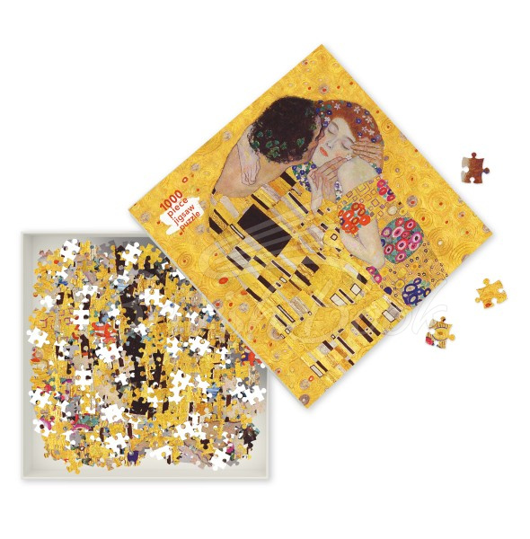 Пазл Gustav Klimt: The Kiss 1000 Pieсe Jigsaw Puzzle изображение 1
