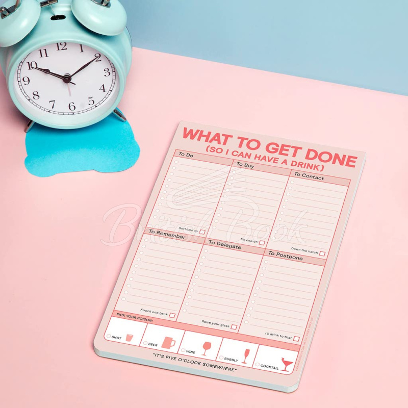 Бумага для заметок What to Get Done (So I Can Have a Drink) Pad (Pastel Version) изображение 2