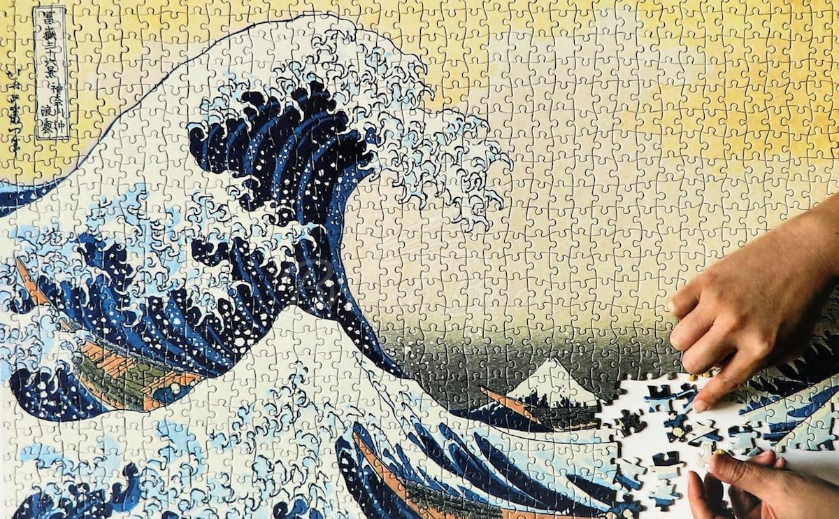 Пазл Hokusai's Great Wave 1000 Pieces Jigsaw Puzzle - купить за 711,00 ...