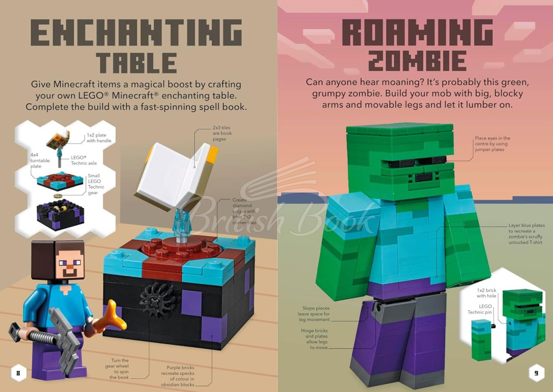 Книга LEGO Minecraft Ideas изображение 2