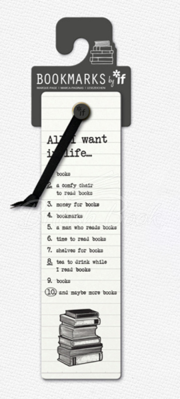 Закладка Literary Bookmarks: All I Want in Life… зображення