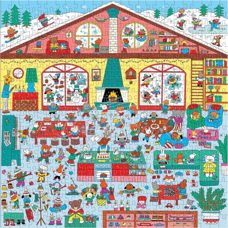 Пазл Winter Chalet Search & Find Puzzle зображення 2