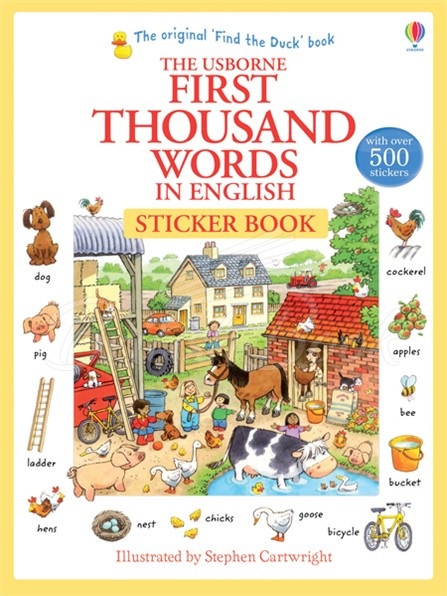Книга First Thousand Words in English Sticker Book зображення