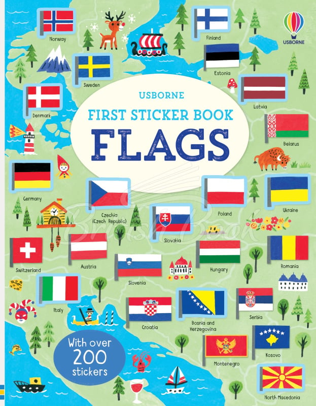 Книга First Sticker Book: Flags зображення