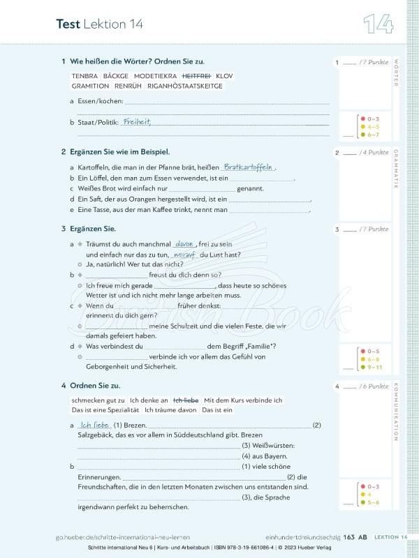 Учебник и рабочая тетрадь Schritte international Neu 6 Kurs- und Arbeitsbuch mit Audios online изображение 10