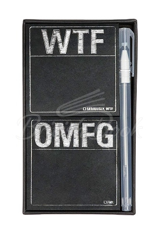 Клейкая бумага для заметок WTF / OMFG Sticky Note Set with Gel Pen изображение