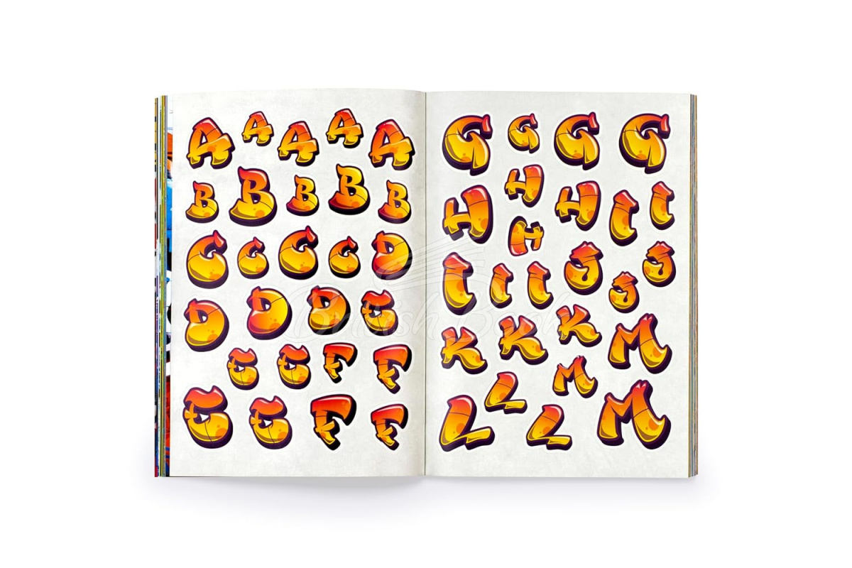 Книга The Graffiti Alphabet Sticker Book изображение 4