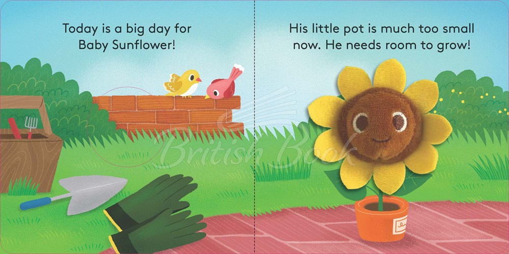 Книга Baby Sunflower Finger Puppet Book изображение 1