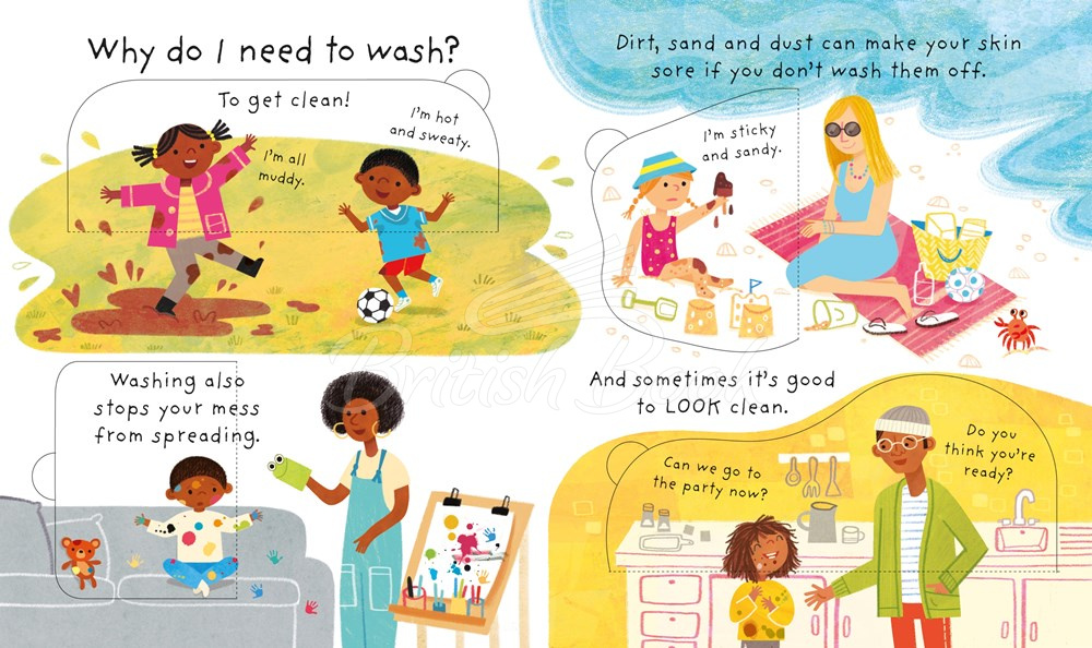 Книга Lift-the-Flap Very First Questions and Answers: Why Do I Need to Wash? зображення 2