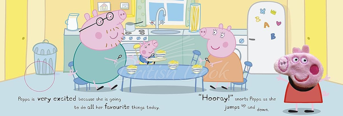 Книга Peppa Pig: Hooray! Says Peppa Finger Puppet Book изображение 2