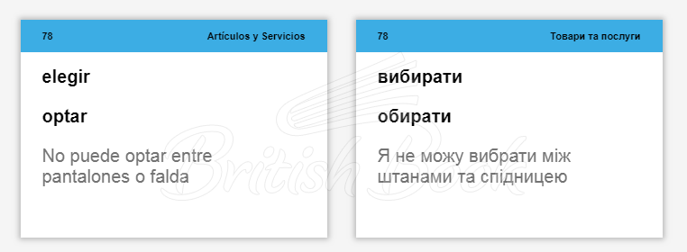 Картки Розмовна іспанська. Слова та фрази изображение 3
