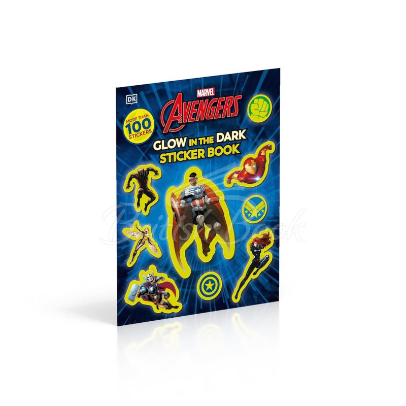Книга Marvel Avengers Glow in the Dark Sticker Book зображення 1