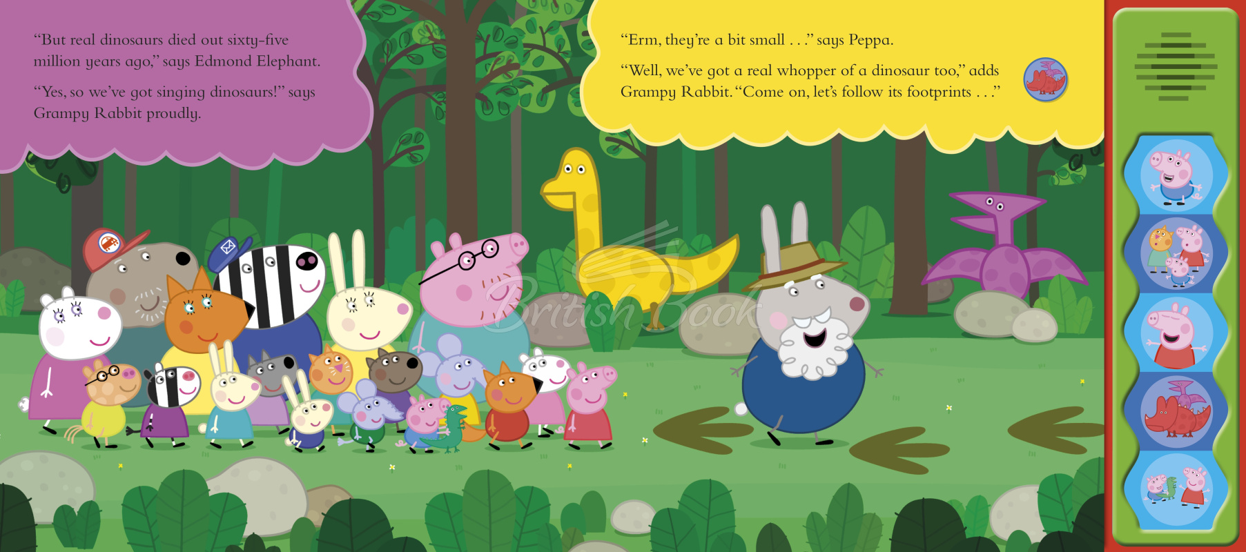 Книга Peppa Pig: Stomp and Roar! (A Noisy Dinosaur Book) изображение 1